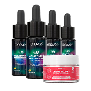 4 Melatoninas + 1 Creme Retinol Sabor Maracujá com Rápida Absorção