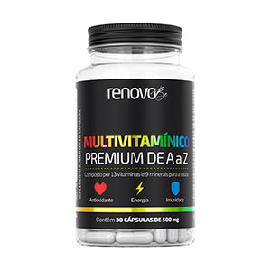 1 Pote Multivitamínico 22 vitaminas e minerais de A a Z